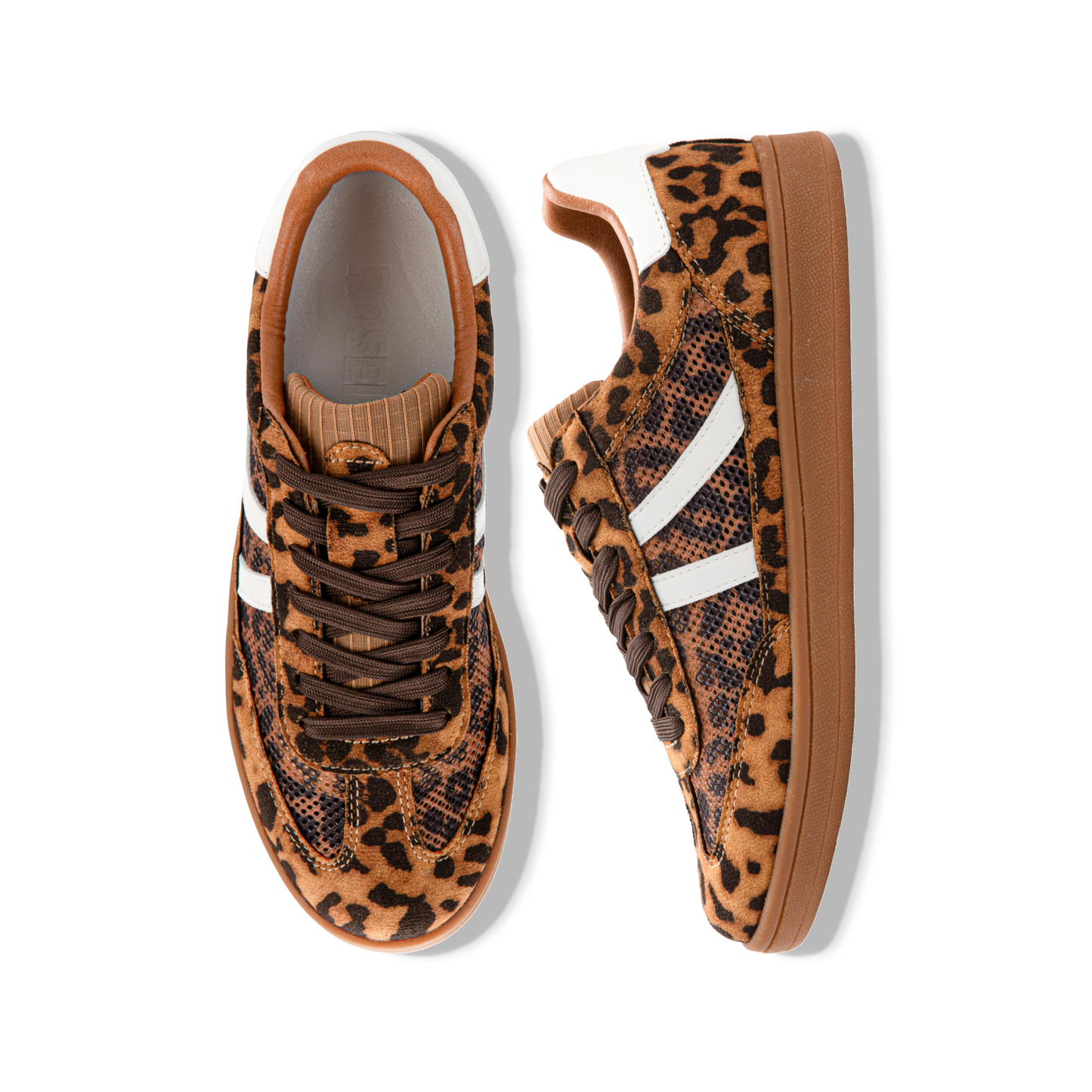 WOMEN'S MESH WALKING SNEAKERS LEOPARD