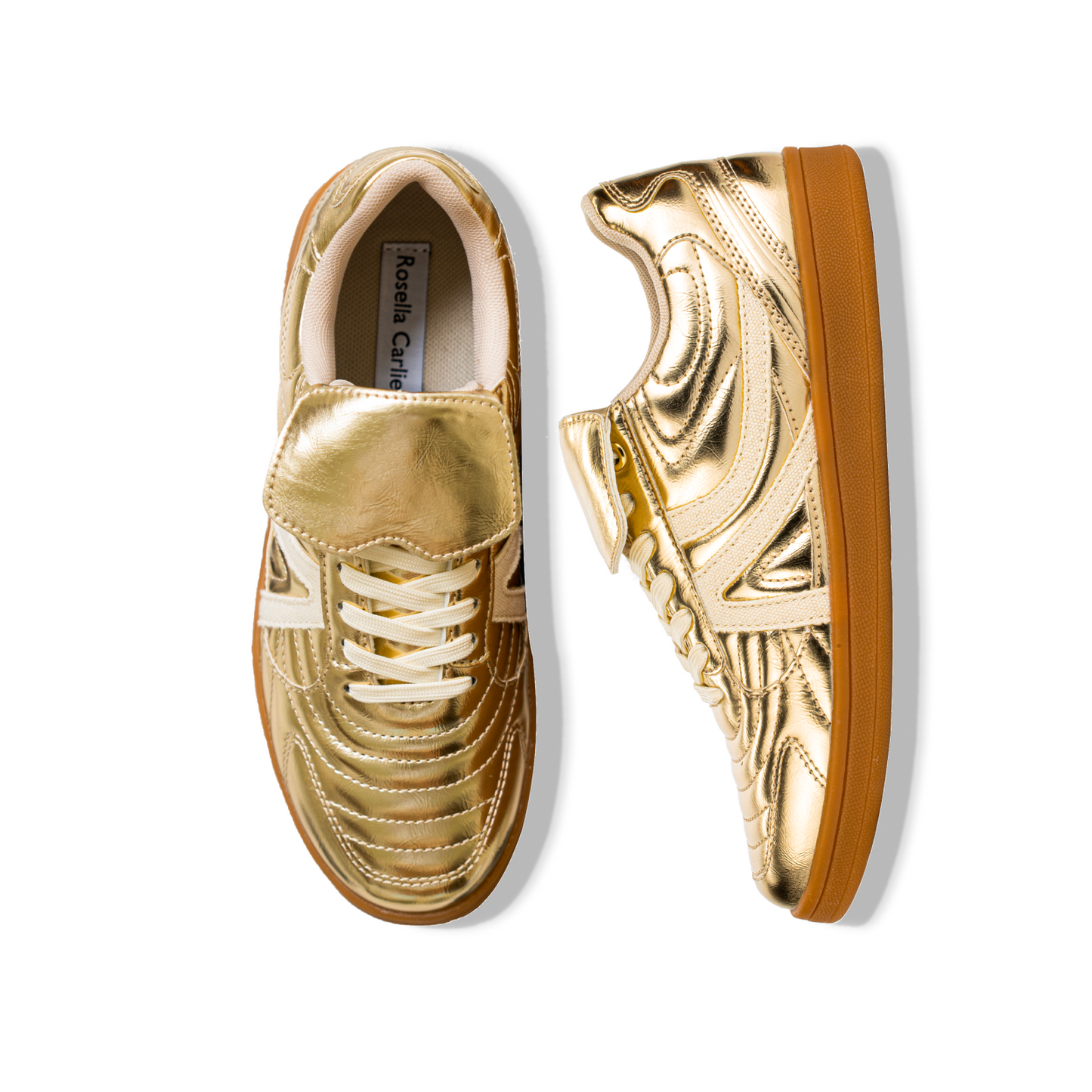 WOMEN'S WALKING SNEAKERS GOLD