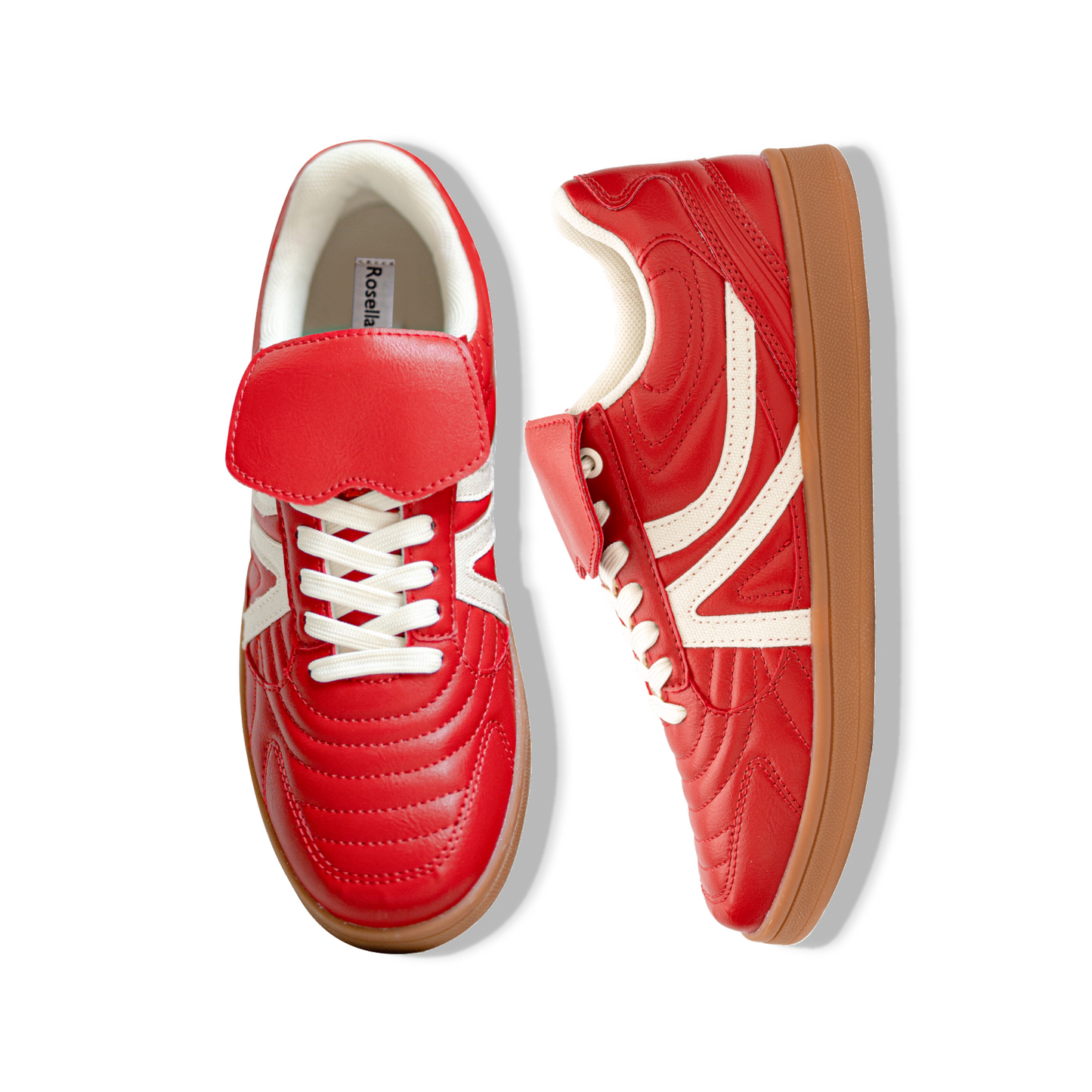 WOMEN'S WALKING SNEAKERS BRIGHT RED