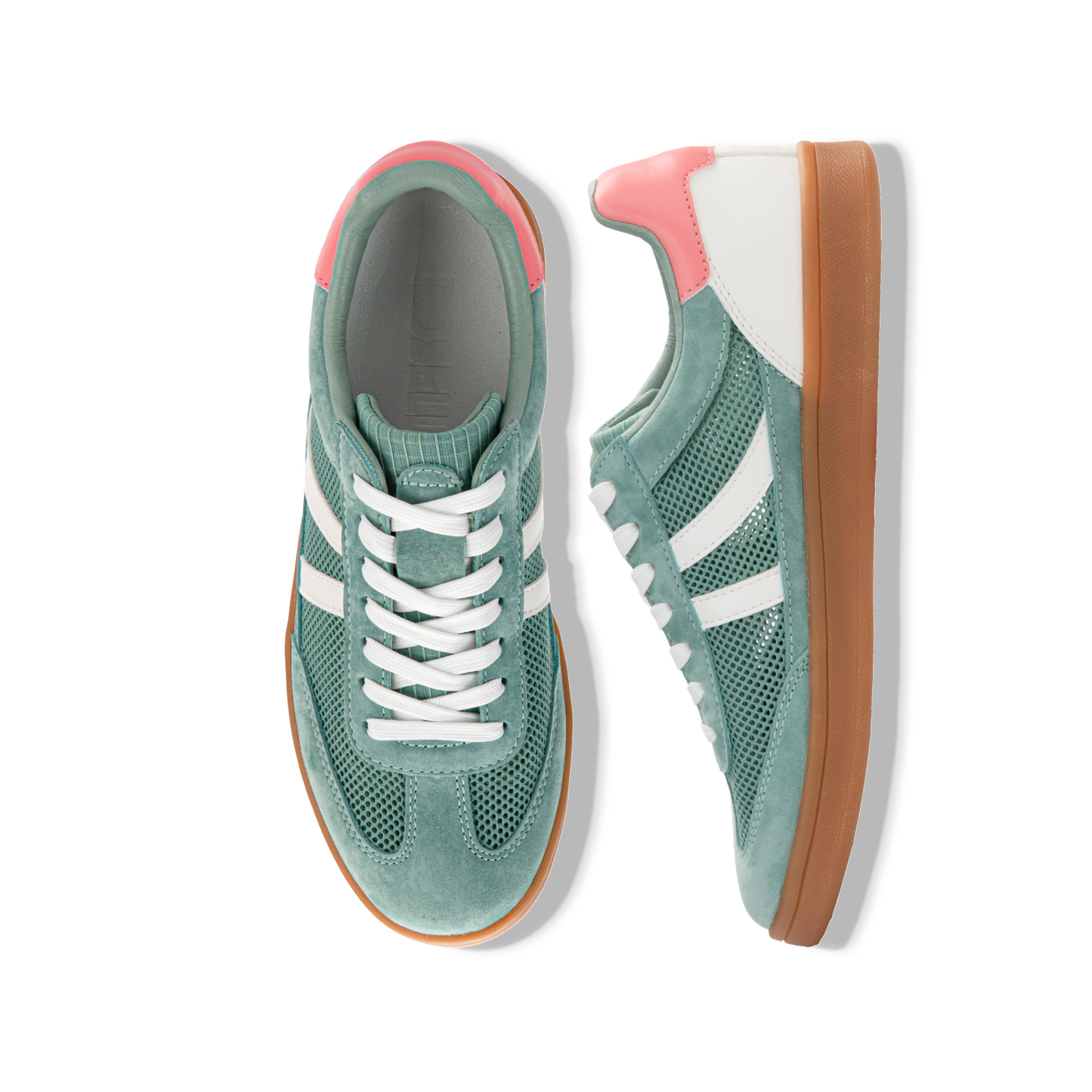 WOMEN'S MESH WALKING SNEAKERS GREEN MULTI