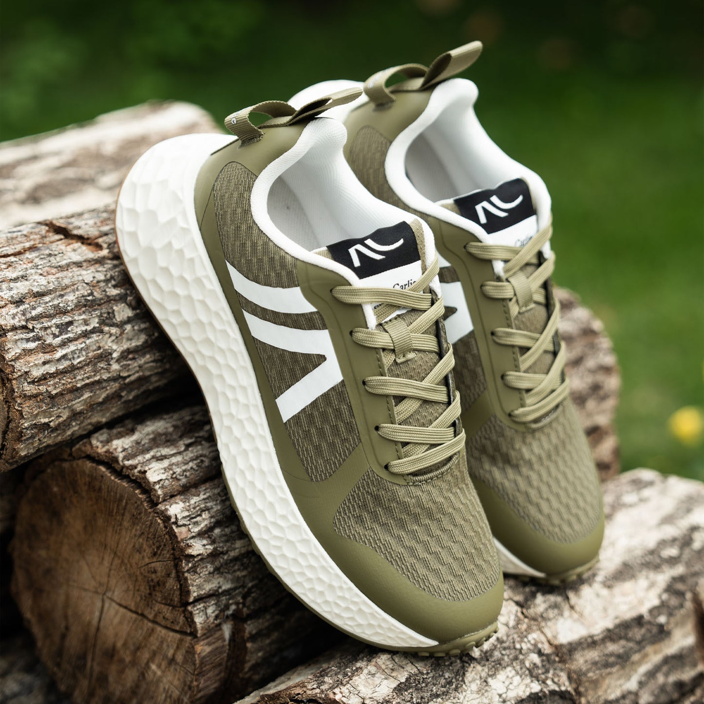 ROSELLA CARLIE WOMEN'S PLATFORM RUNNING SHOES ARMY GREEN