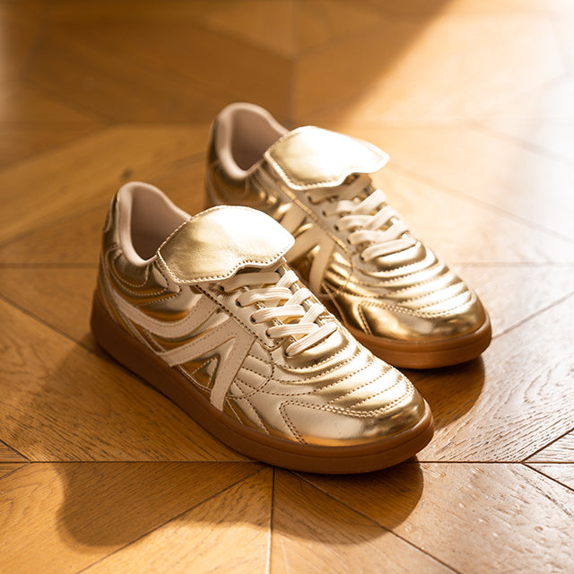ROSELLA CARLIE WOMEN'S WALKING SNEAKERS GOLD