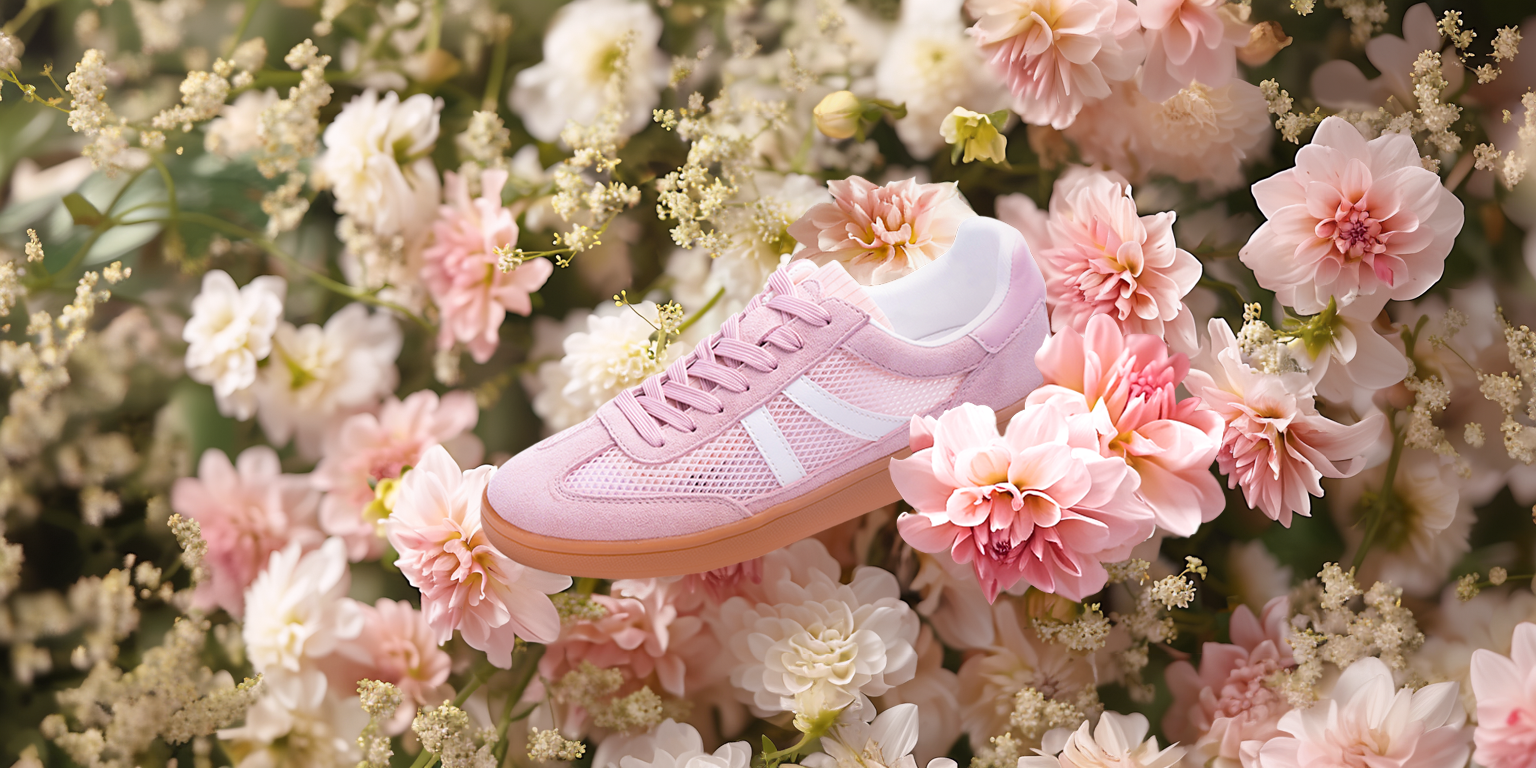 ROSELLA CARLIE WOMEN'S MESH WALKING SNEAKERS PINK