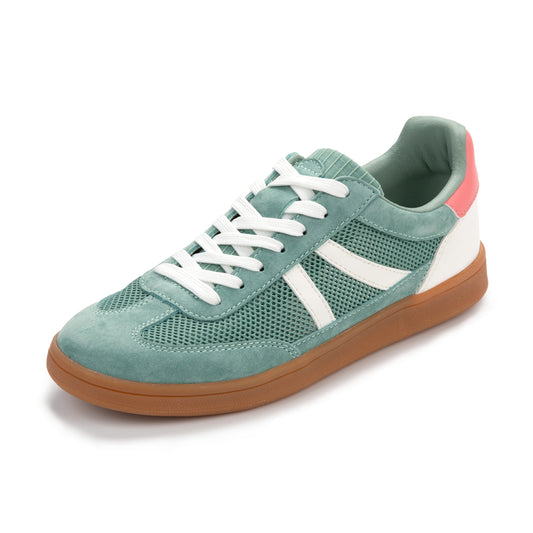 WOMEN'S MESH WALKING SNEAKERS GREEN MULTI
