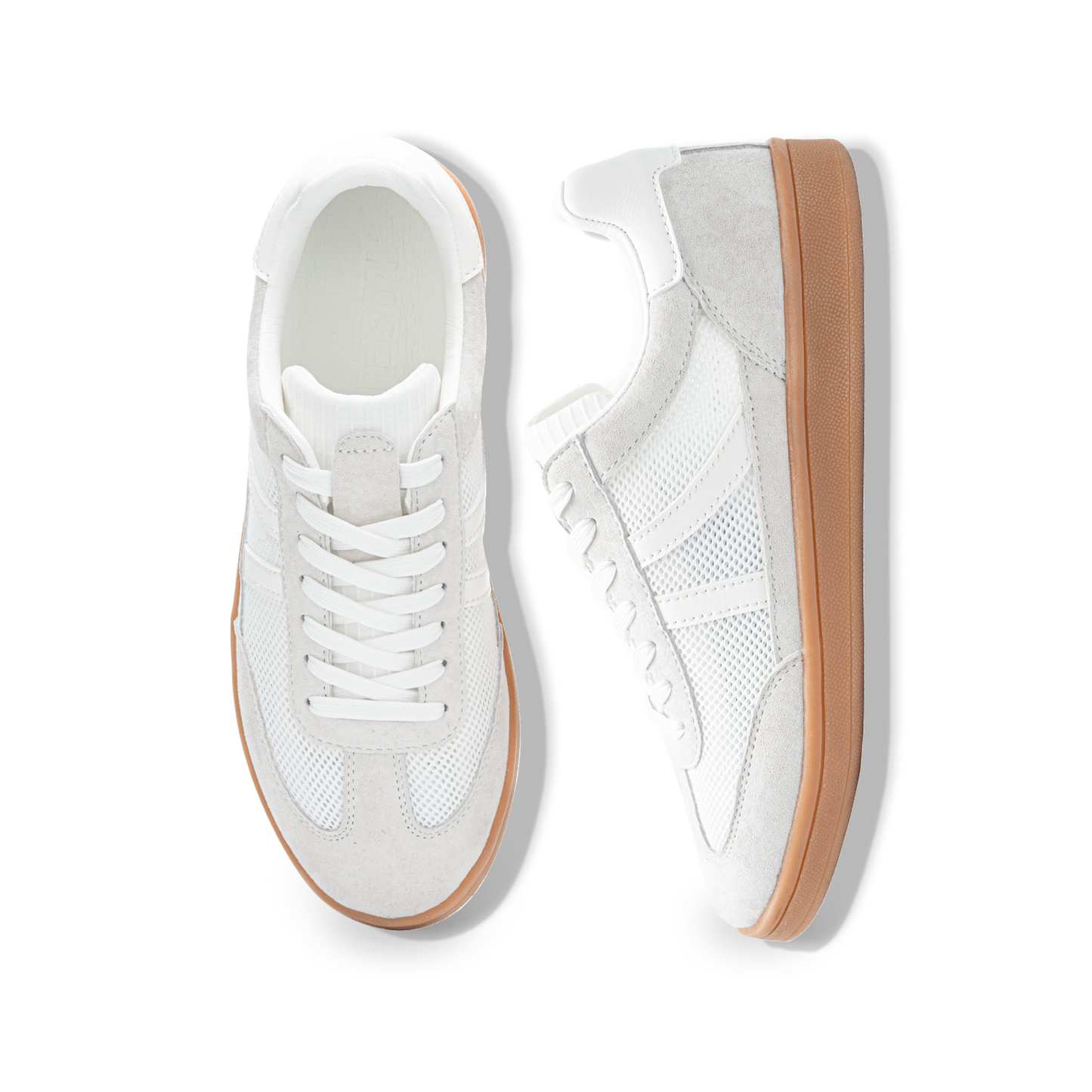 ROSELLA CARLIE WOMEN'S MESH WALKING SNEAKERS WHITE