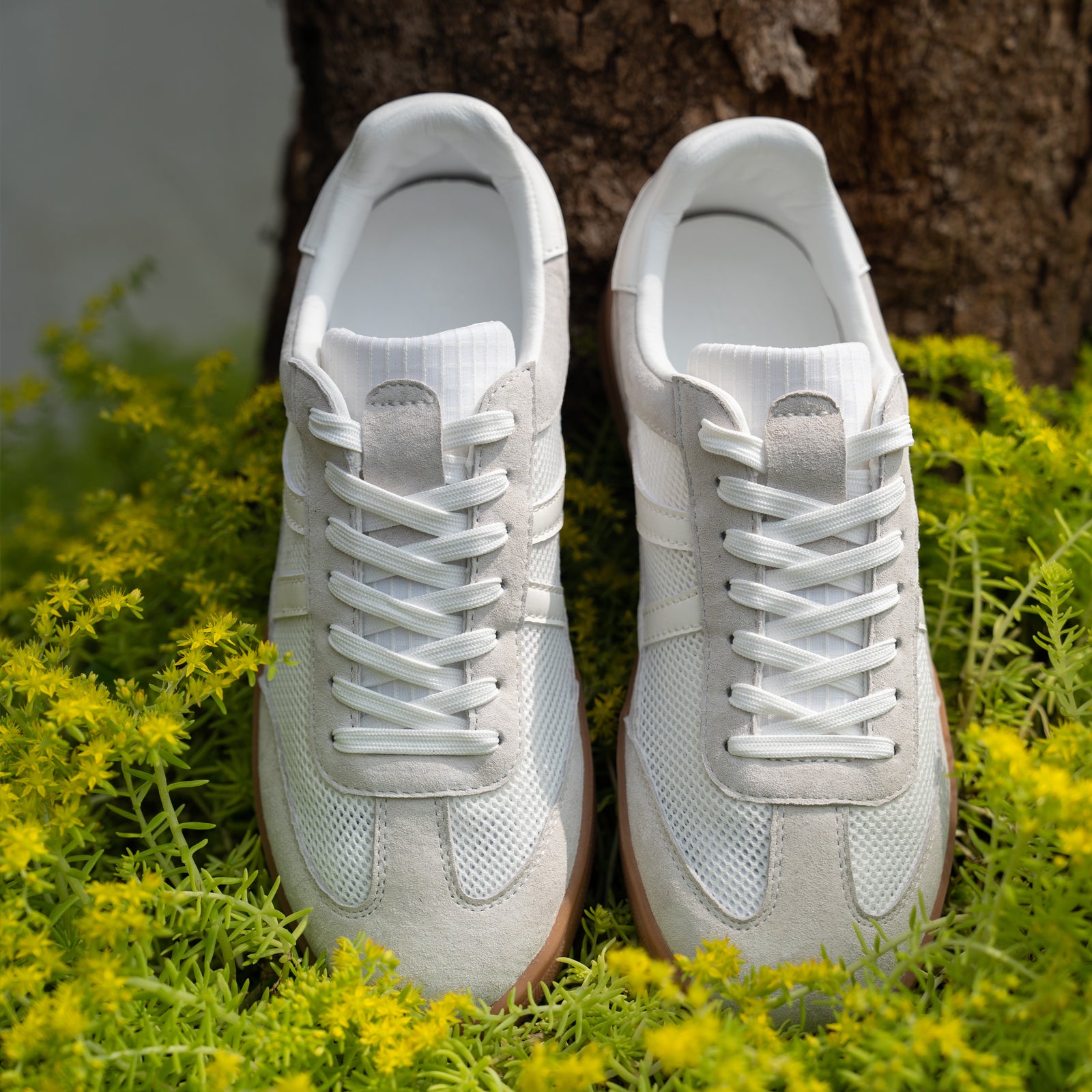 ROSELLA CARLIE WOMEN'S MESH WALKING SNEAKERS WHITE