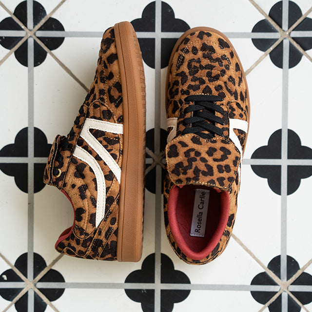 ROSELLA CARLIE WOMEN'S WALKING SNEAKERS LEOPARD